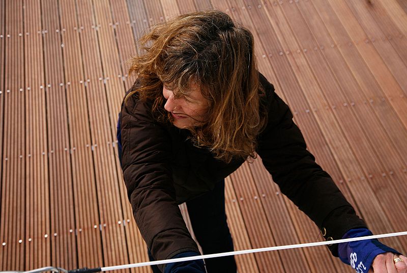 El momento más delicado y divertido del viaje es el atraque