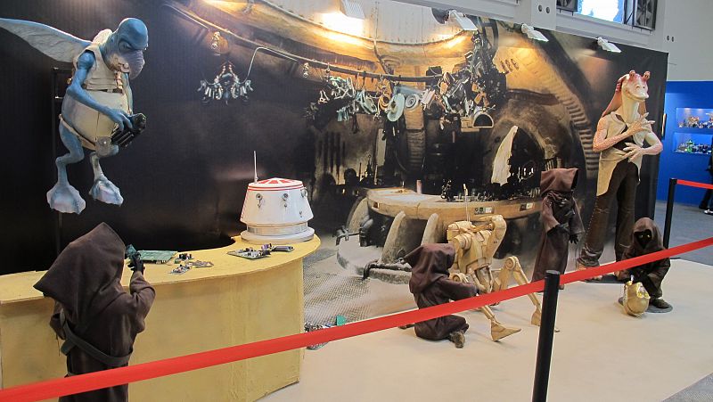 Rincón de Star Wars dentro de la exposición de Robots