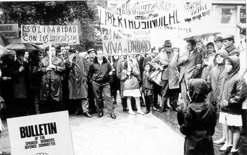 1962 - Muestras de apoyo a los huelguistas españoles en Bruselas