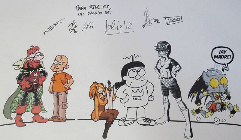  Dedicatoria de los autoeditores, un grupo de jóvenes dibujantes que se autopublica sus propios cómics