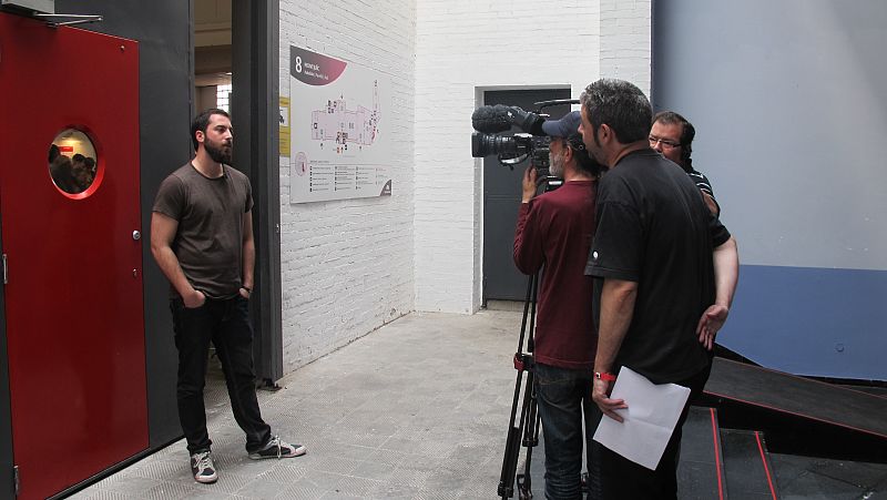 José Domingo, Mejor obra nacional, entrevistado por un equipo de TVE