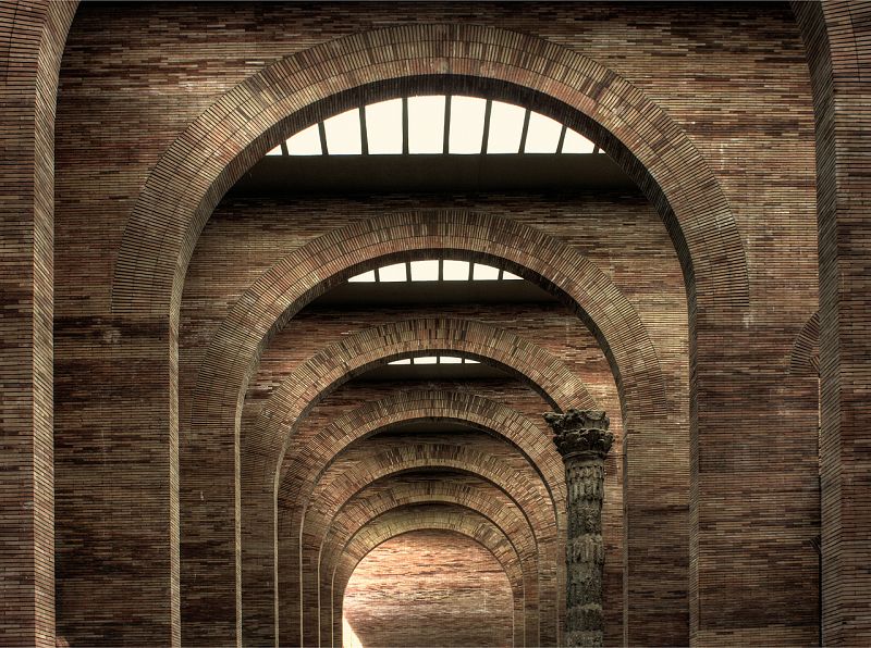 Arcos en el Museo de Arte Romano de Mérida