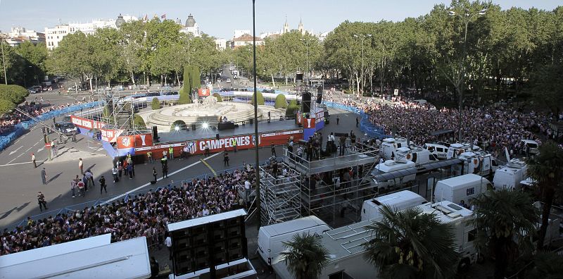 La Plaza de Neptuno esperando a los campeones