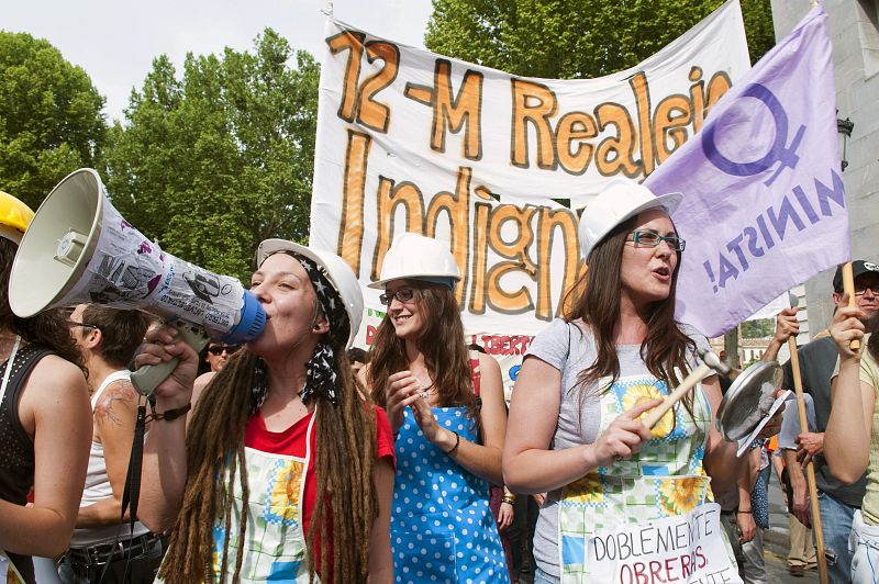 Comienza la manifestación de los Indignados en Granada