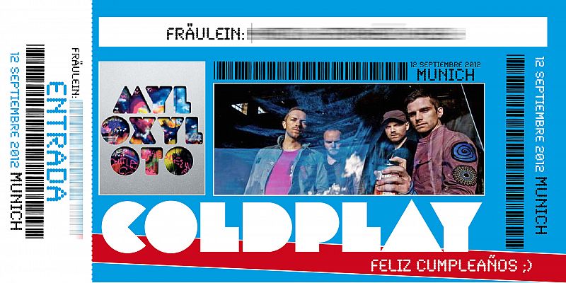 Entrada Coldplay Madrid