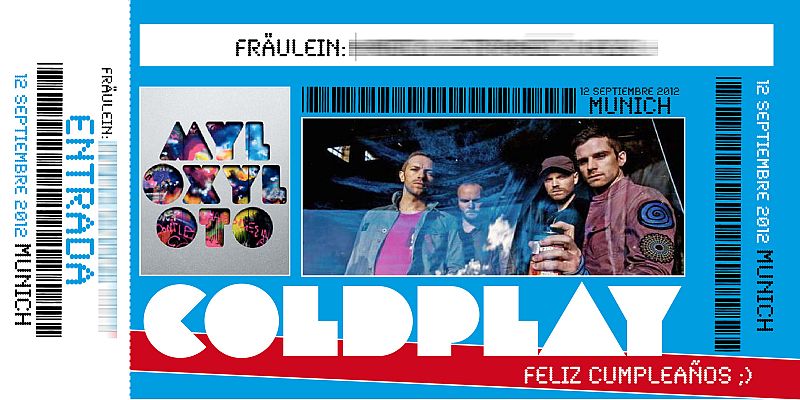 Entrada Coldplay Madrid