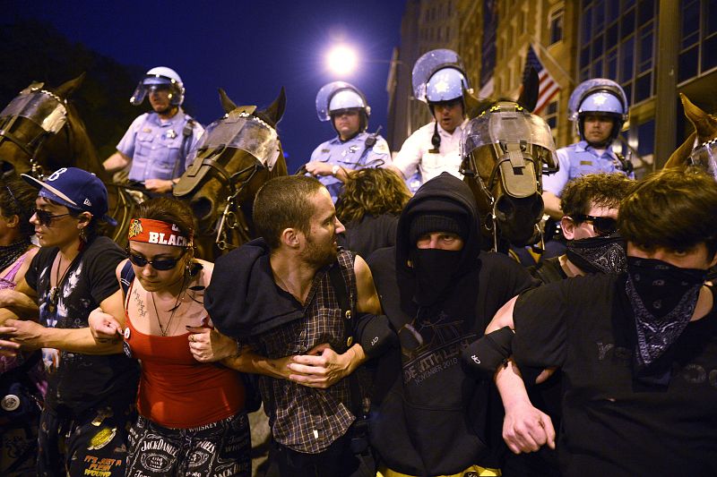 Protestas contra la OTAN en Chicago