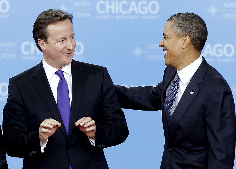 Cameron y Obama en la cumbre de la OTAN