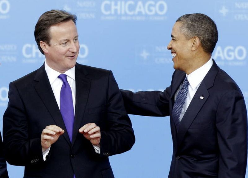 Cameron y Obama en la cumbre de la OTAN