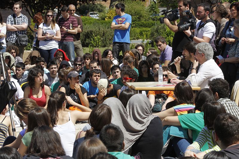 Concentración de estudiantes en Ciudad Universitaria