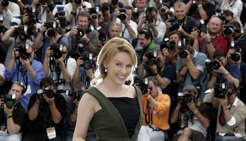 La actriz y cantante Kylie Minogue en la presentación de 'Holy Motors'