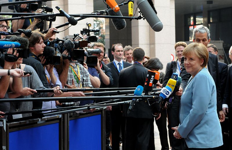 La canciller Angela Merkel se ha negado una vez más a los eurobonos