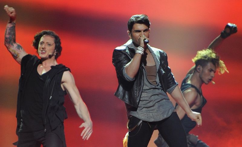 Tooji en la segunda semifinal de Eurovisión 2012