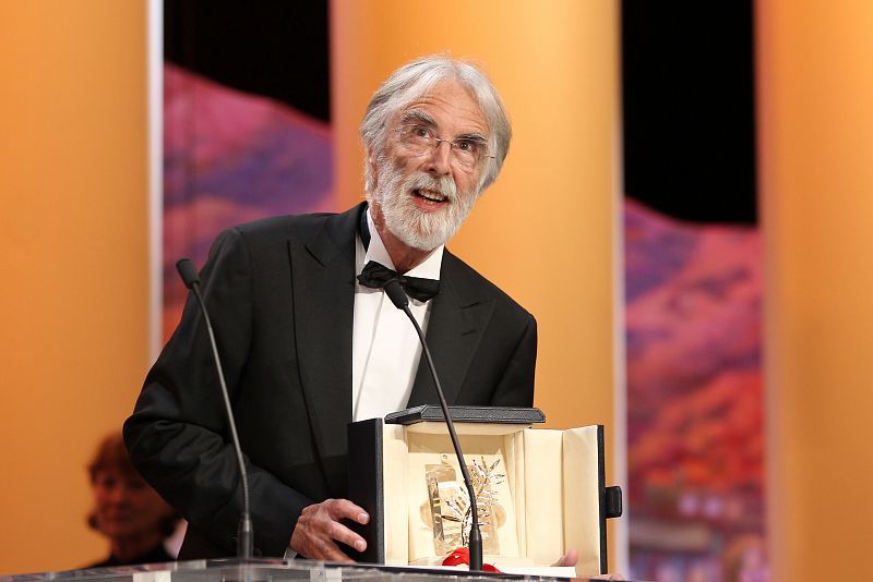 El director austriaco Michael Haneke recoge la Palma de Oro de Cannes por 'Amour'