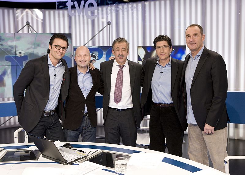 Manolo Preciado pasó por el programa 'Estudio Estadio' de TVE donde coincidió con Marcos López, Luis Villarejo, actual jefe de prensa del CSD, Juan Carlos Rivero y el también entrenador Víctor Fernández.