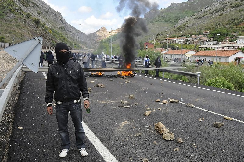 Huelga de mineros en León y Asturias