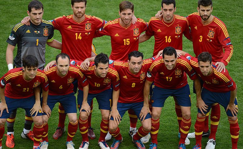 El once con el que España debutó en la Eurocopa 2012