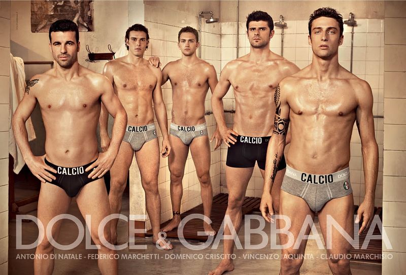 Di Natale, Marchetti, Criscitio, Iaquinta y Marchisio para Dolce&Gabbana