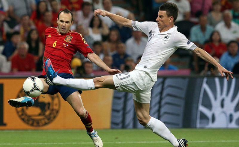 El jugador de la selección española, Andrés Iniesta.