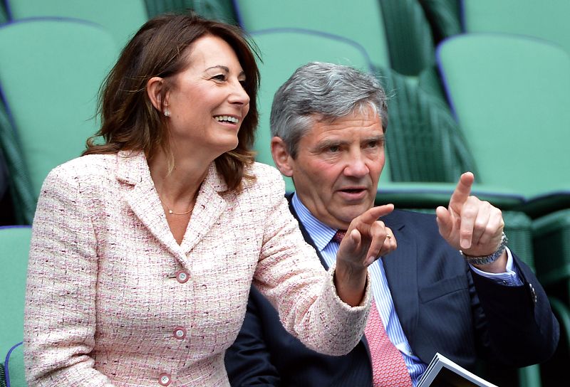Carole and Michael Middleton en Wimbledon