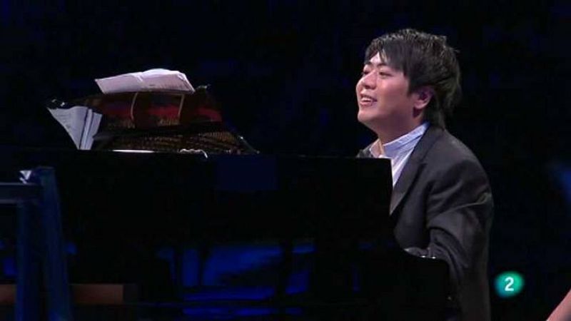 El popular pianista chino Lang Lang, durante la celebración de su concierto homenaje en Berlín