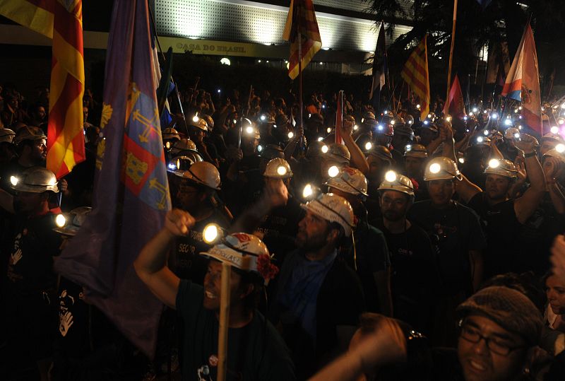 Los mineros realizarán una marcha de Colón al Ministerio de Industria