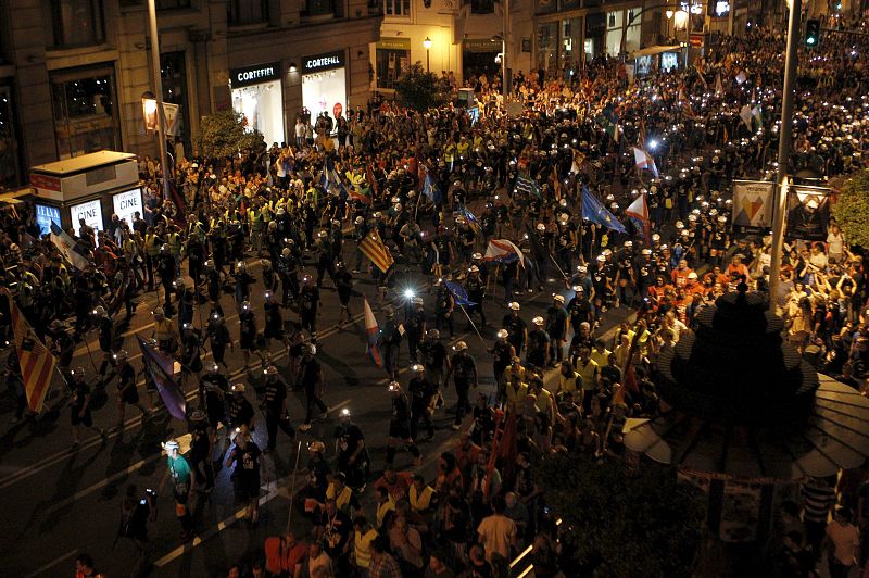 LA "MARCHA NEGRA" ENFILA EL TRAMO FINAL CON DESTINO A LA PUERTA DEL SOL