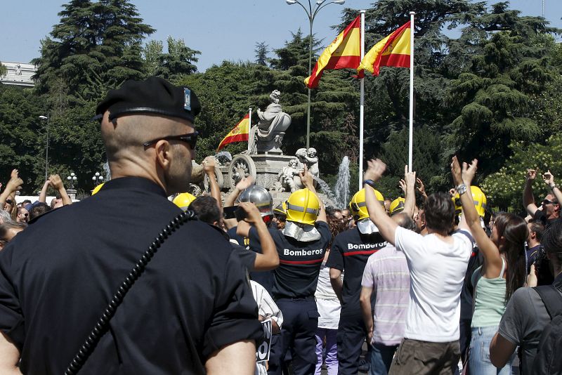 Protestas de los funcionarios