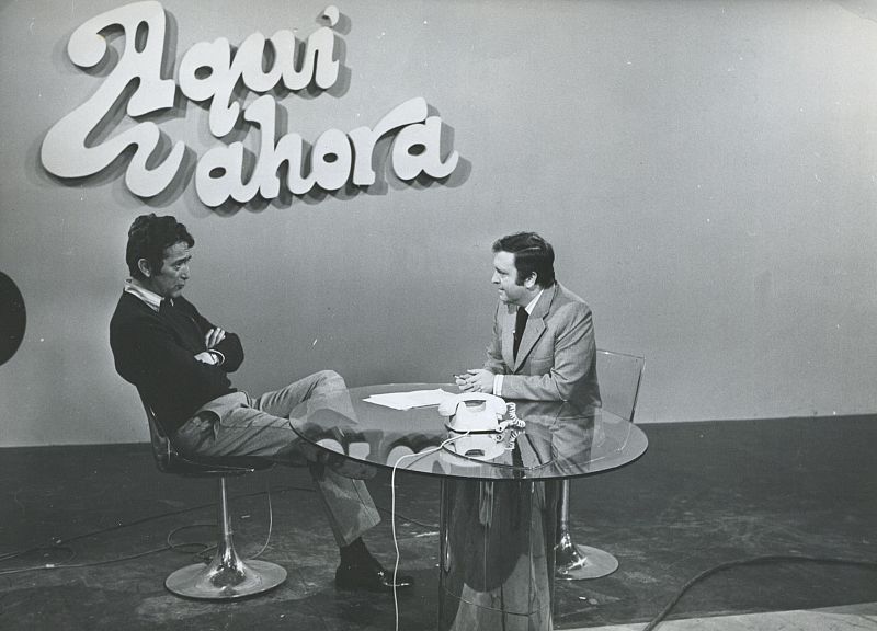 Uribarri en el programa 'Aquí y ahora' en 1975.
