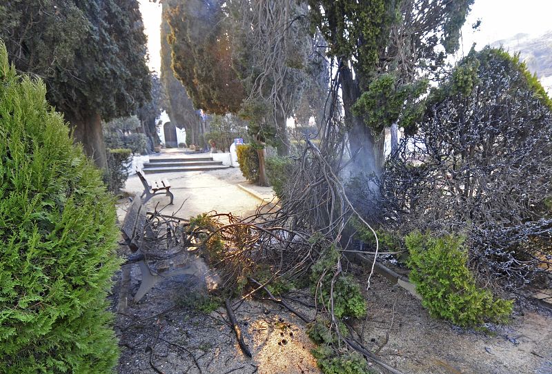 INCENDIO FORESTAL LA JONQUERA (GIRONA)