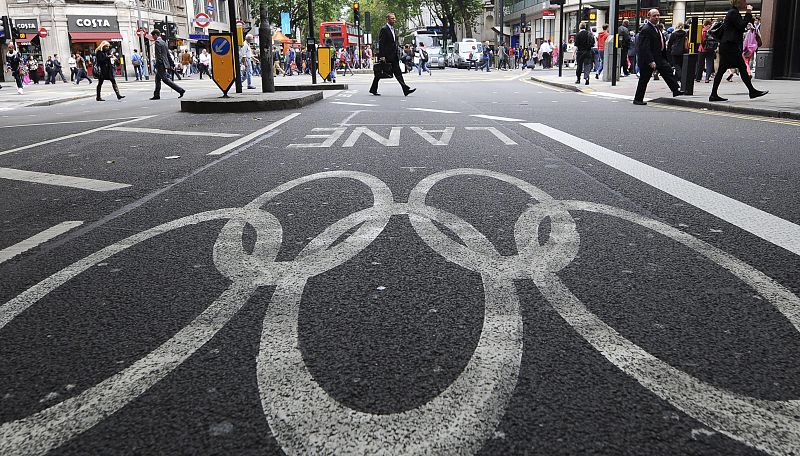 Uno de los carriles olímpicos de Londres.