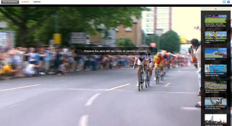 Al acceder al formato Pantalla Completa verás la prueba a todo lo ancho. 