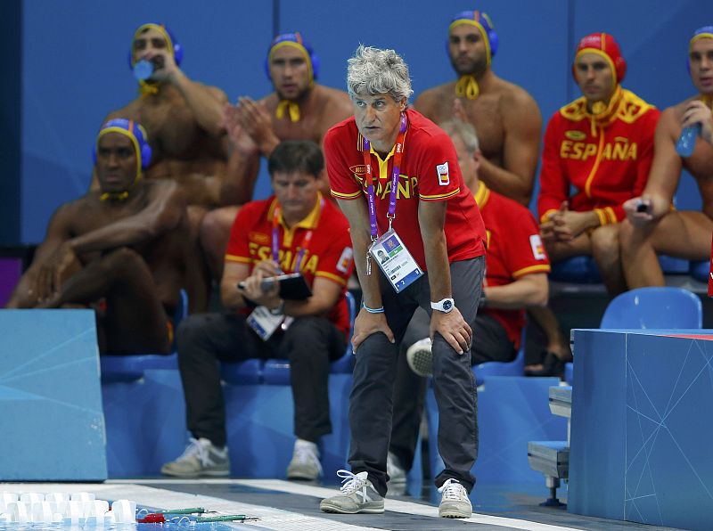 El entrenador Rafael Aguilar se ha mostrado satisfecho y tranquilo al ver el brillante partido del combinado español en su debut en Londres 2012.