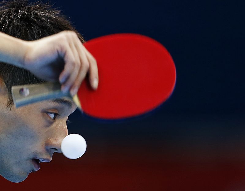Zhang Jike, jugador chino de tenis de mesa en londres 2012