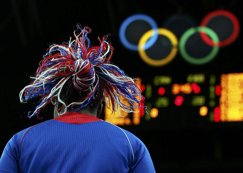 Isabelle Yacoubou jugadora de Francia durante el partido de la ronda preliminar del Grupo B de baloncesto femenino frente a Canadá durante los Juegos.