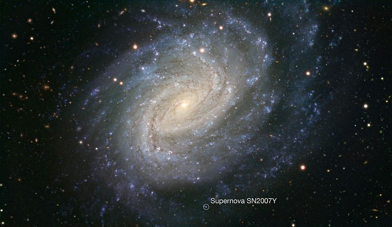 Ubicación de la Supernova SN2007Y