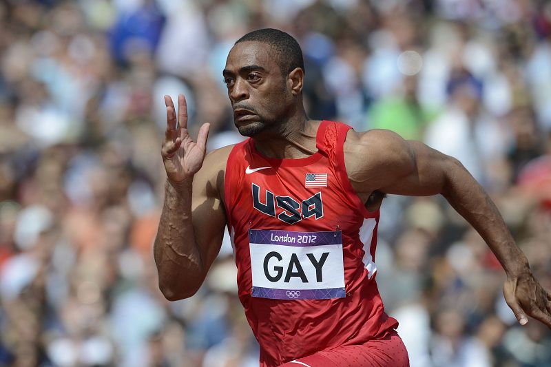 Tyson Gay, con 10.08, gana su serie con un viento en contra de 1,4 metros