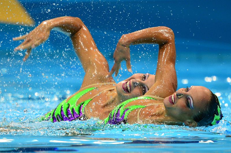Primera jornada de competición para la natación sincronizada