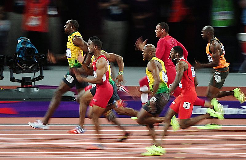 Final de los 100 metros lisos de los Juegos de Londres 2012