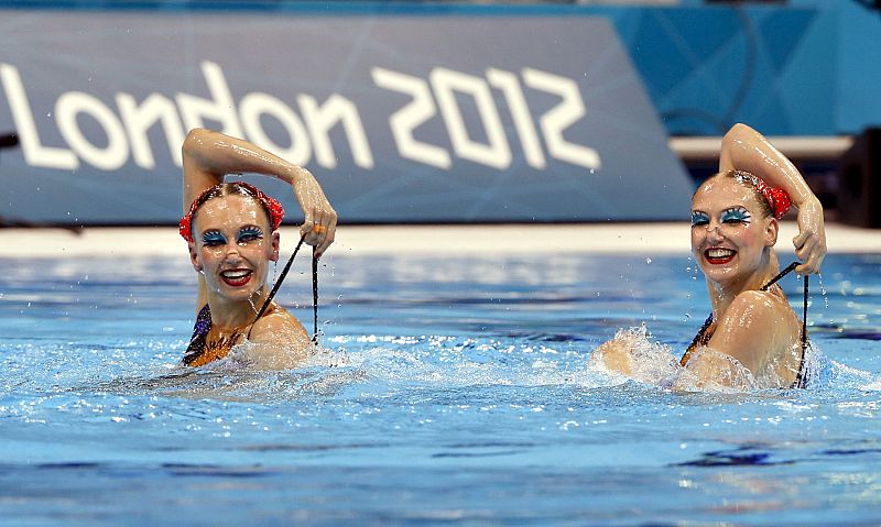 FINAL DE LA MODALIDAD DE DÚOS DE NATACIÓN SINCRONIZADA