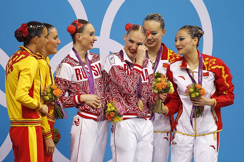 FINAL DE LA MODALIDAD DE DÚOS DE NATACIÓN SINCRONIZADA