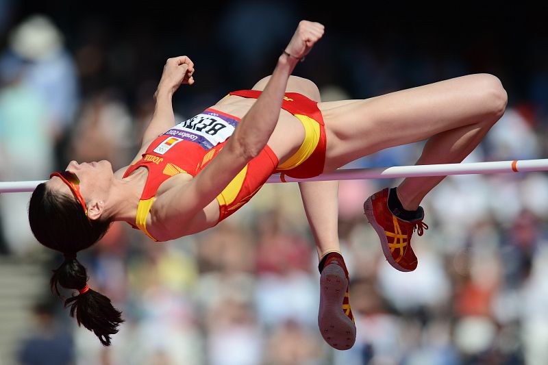 Ruth Beitia se ha quedado a las puertas de la medalla de bronce en el salto de altura.
