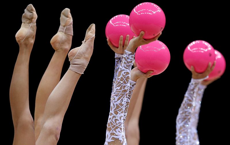 El aquipo ruso de gimnasia se adjudicó la medalla de oro en la disciplina de gimnasia rítmica en los Juegos Olimpicos de Londres.