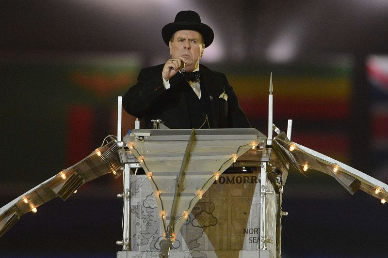 El actor británico Timothy Spall interpreta a Winston Churchill