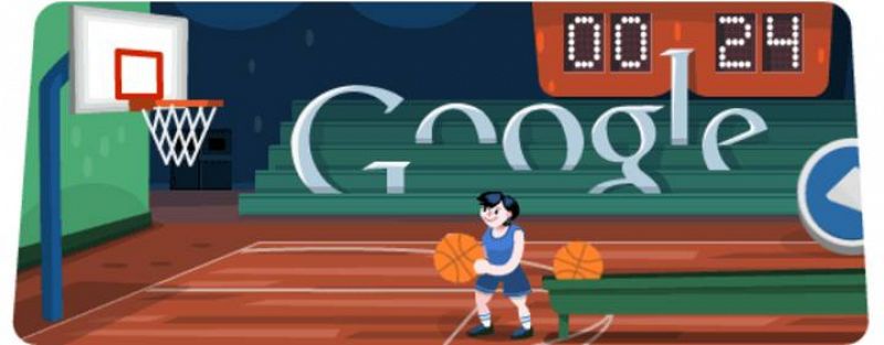 El baloncesto fue el deporte elegido por el buscador para ilustrar el 'doodle' del 8 de agosto