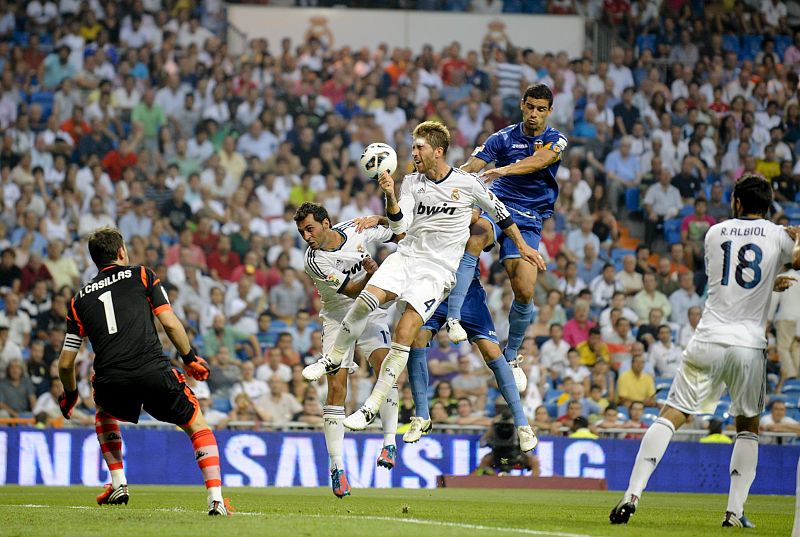 Lleno en el Bernabéu para ver el estreno del campeón de la Liga. Fue el partido con más asistentes de esta primera jornada con un 92,5 por ciento.