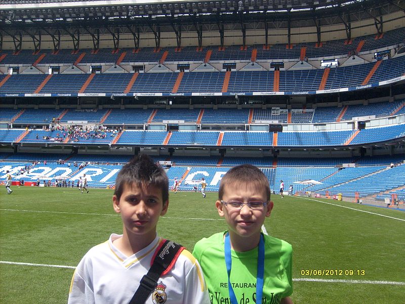 En mi campo favorito con mi primo