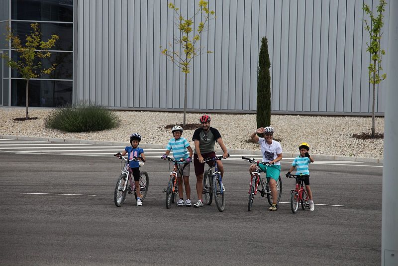 Una familia ciclista