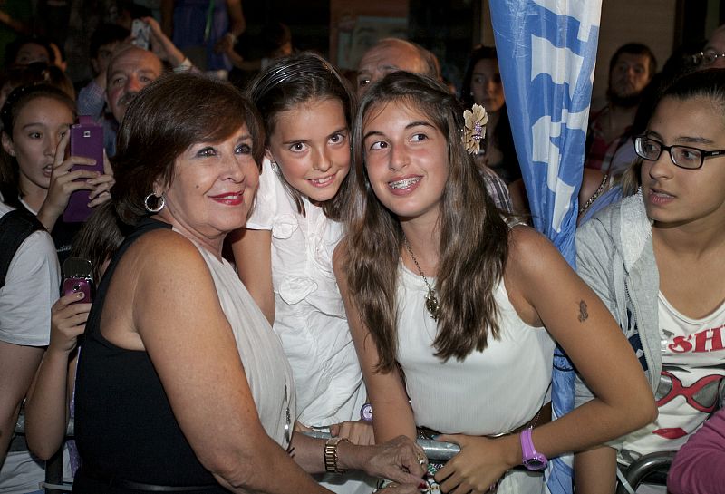 Concha Velasco, que inmortalizó a Carmen Orozco en 'Herederos', muy querida por los vitorianos.