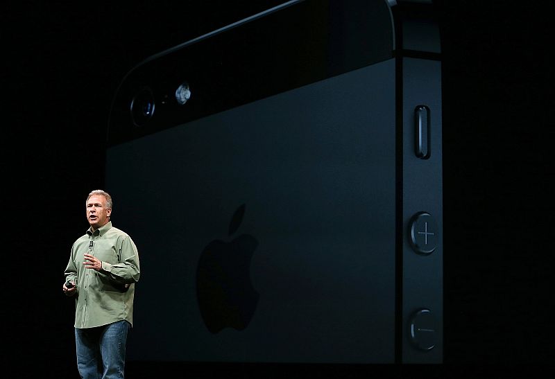 Vista frontal del nuevo iPhone 5.